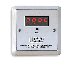 Externé počítadlo prevádzkového času typ LW s akustickým alarmom
