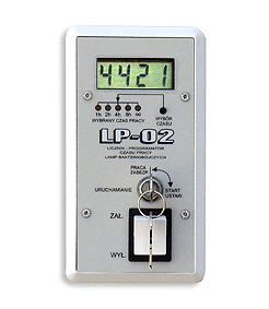 Externé nástenné programovateľné počítadlo prevádzkového času s vypínačom a zámkom typ LP-02